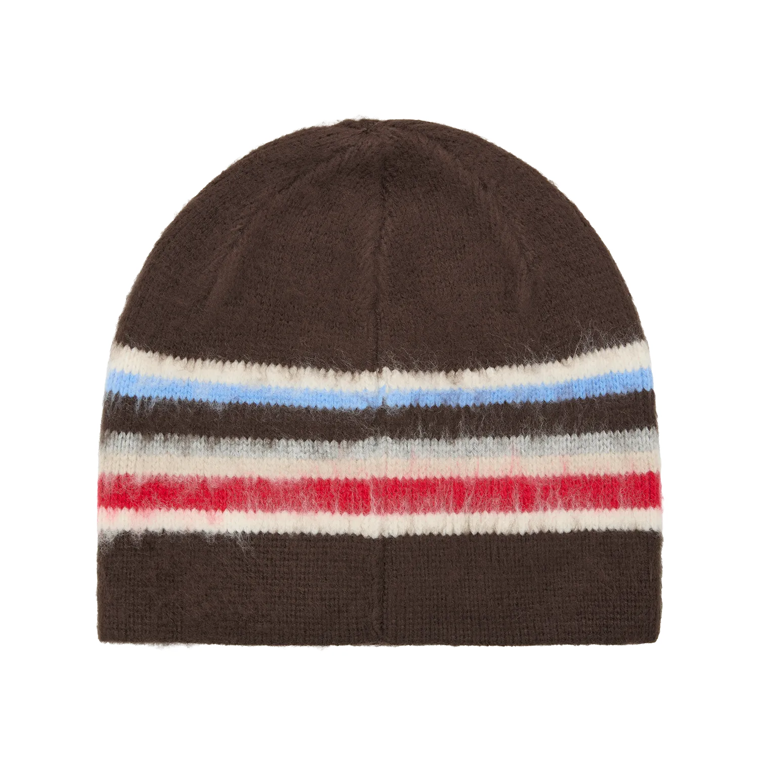 Corteiz Multi Stripe Beanie Braun Strickmütze