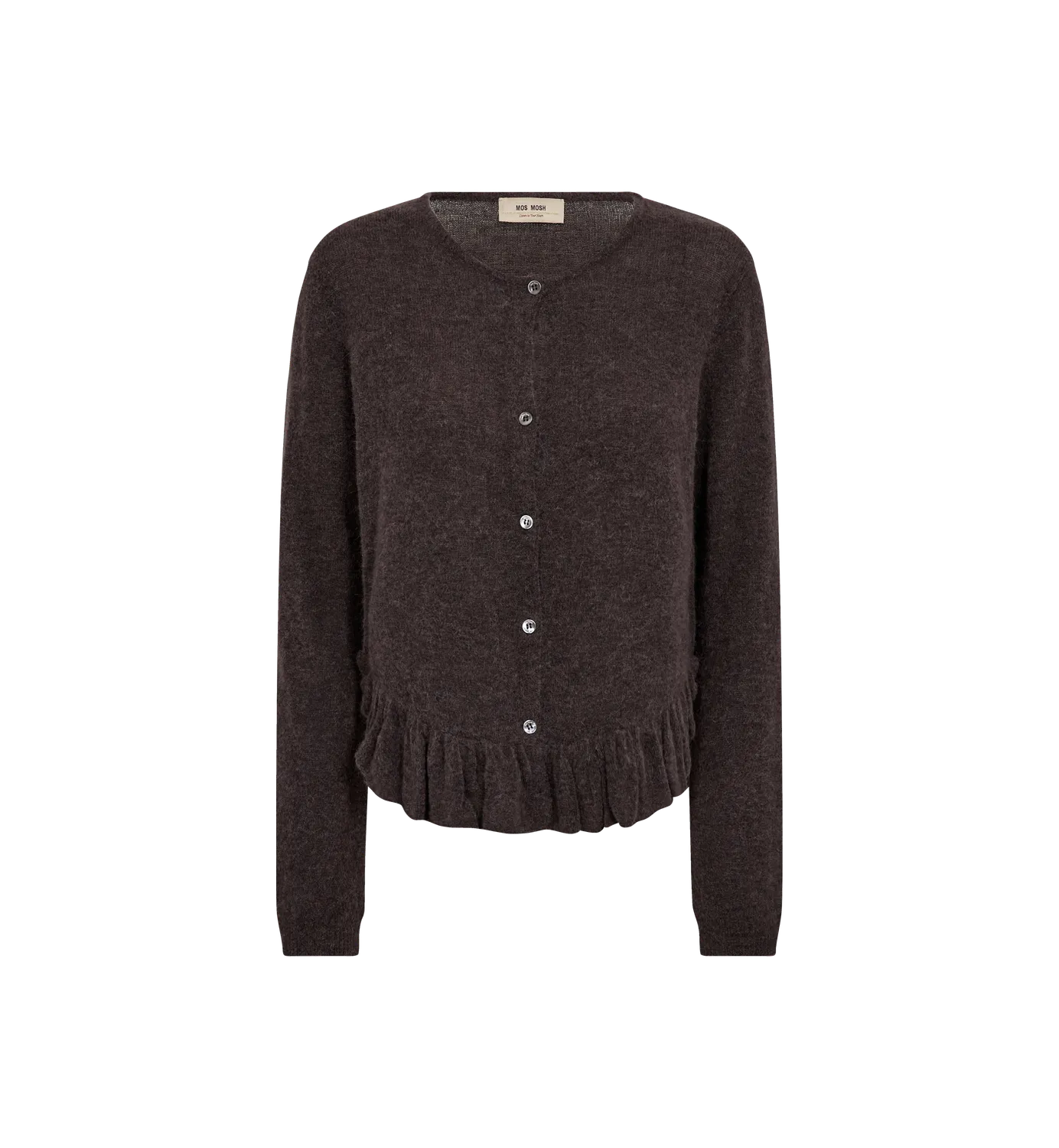 Mos Mosh MMMape Alice Strickcardigan Crown Blue