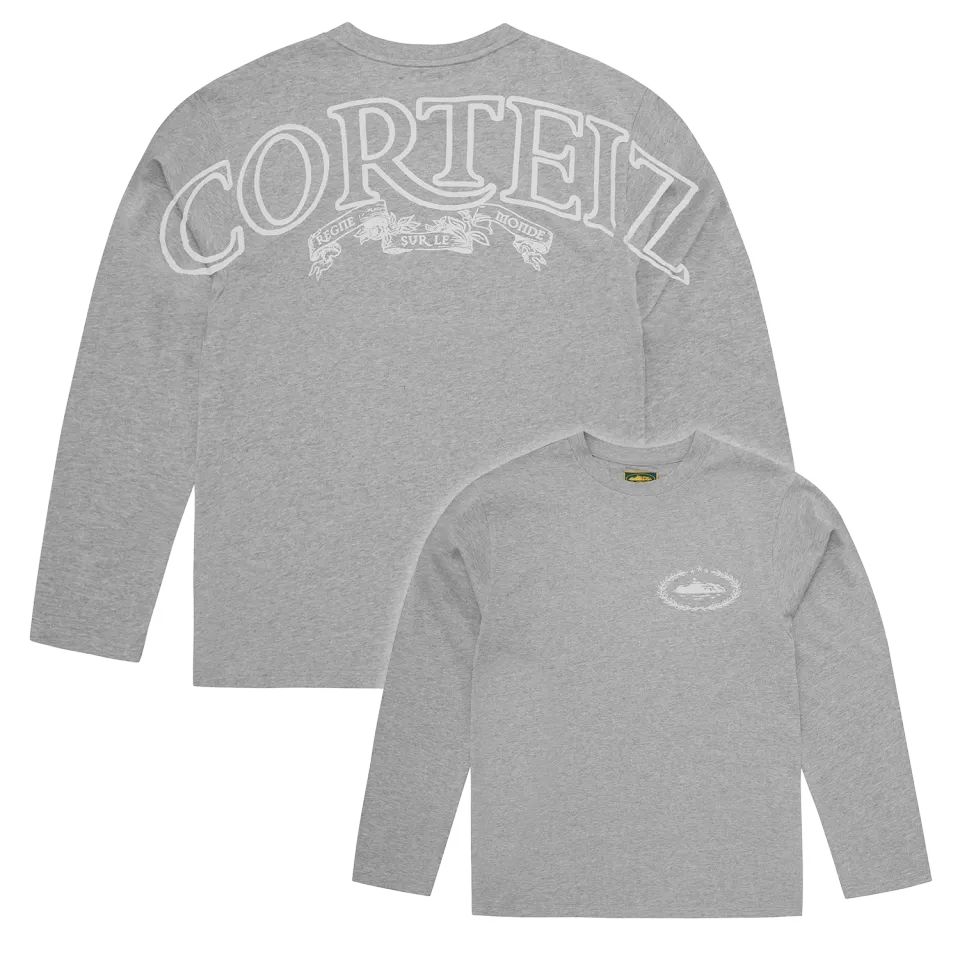 Corteiz Royale Heavyweight Tee Langarm Shirt Grau