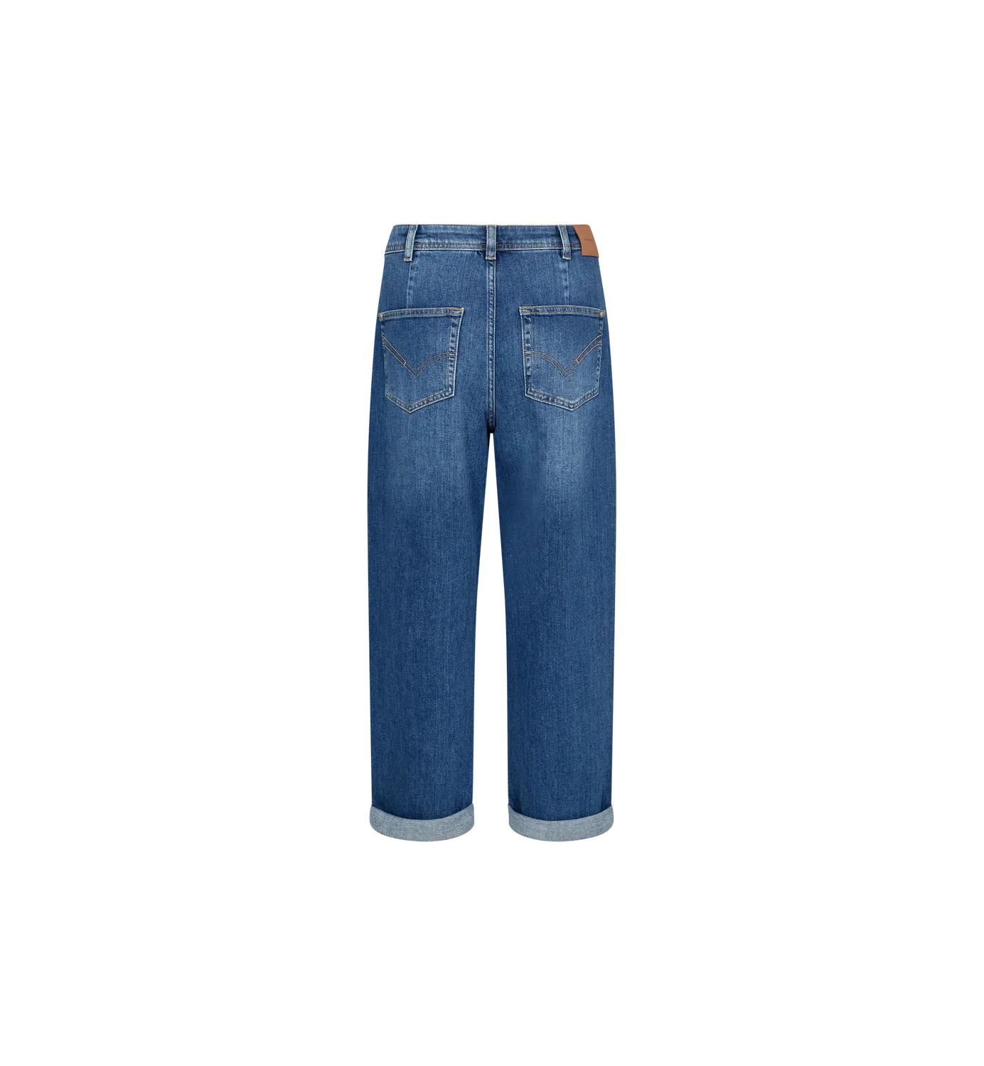 Mos Mosh MMSandie Comfort Jeans Blau Barrel High Waist