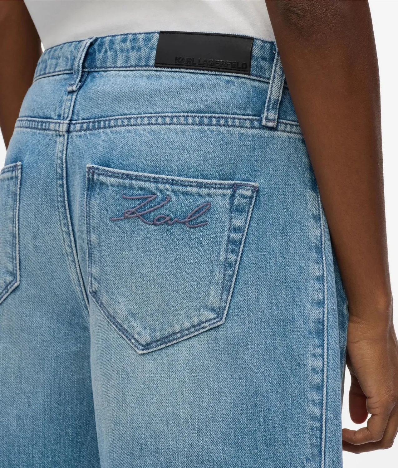 Karl Lagerfeld Barrel-Leg Jeans mid-rise Gr. 24-30 Denim