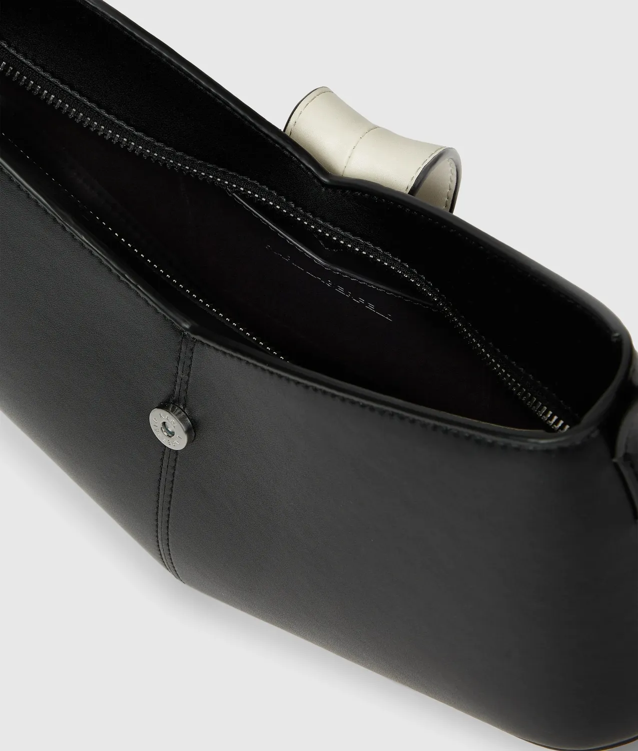 Karl Lagerfeld K/Studio Schultertasche Kette weiß-schwarz