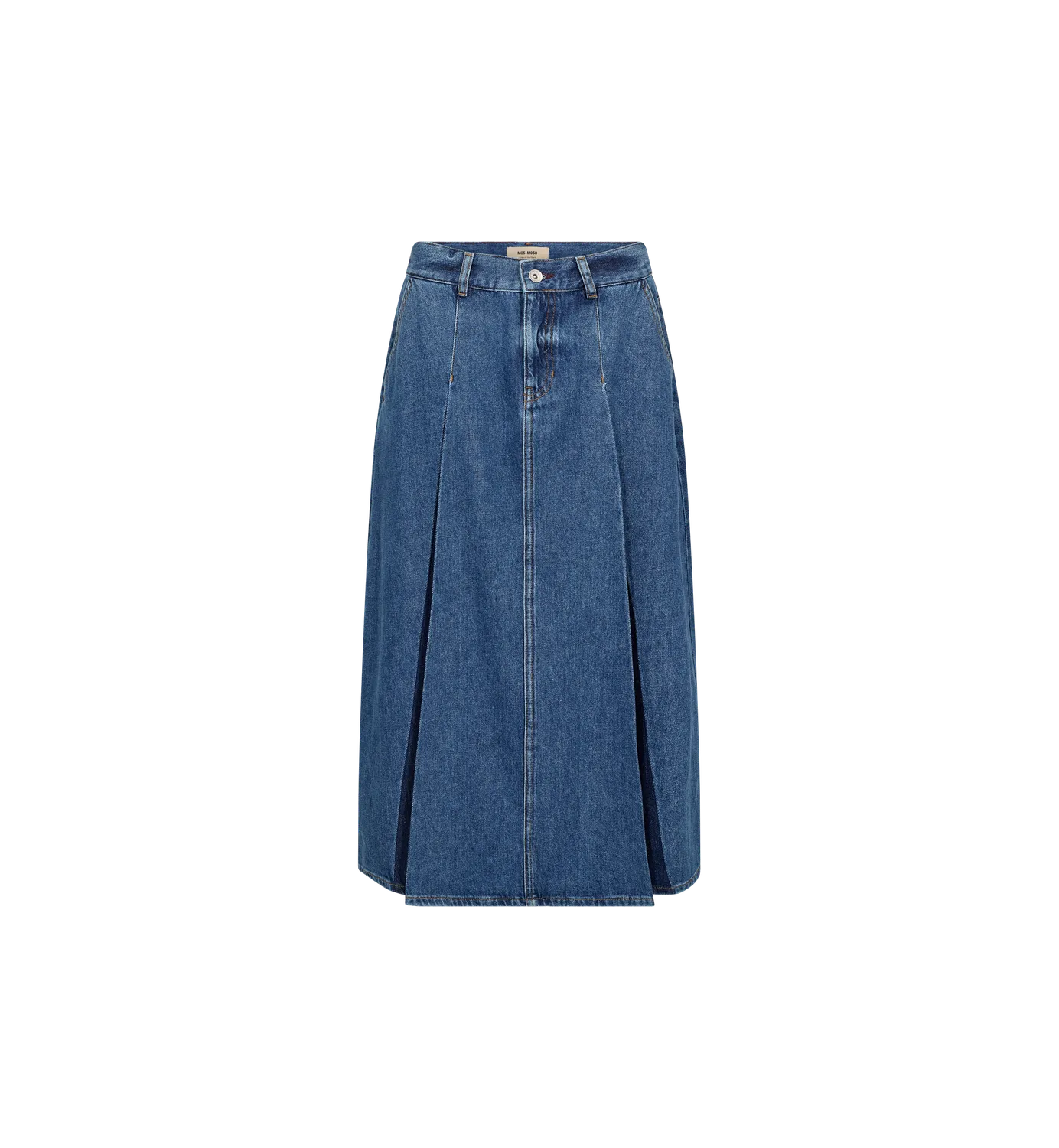 Mos Mosh MMDany Enk Rock Blau High Waist Lang Denim