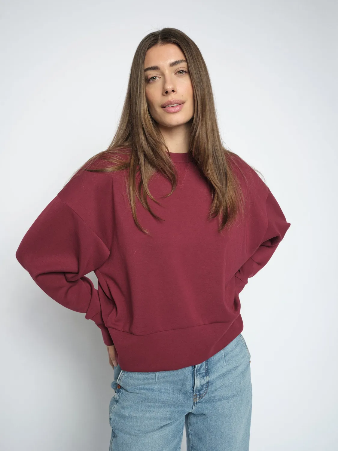 Mos Mosh MMKiki Celli Sweatshirt Cabernet Relaxed