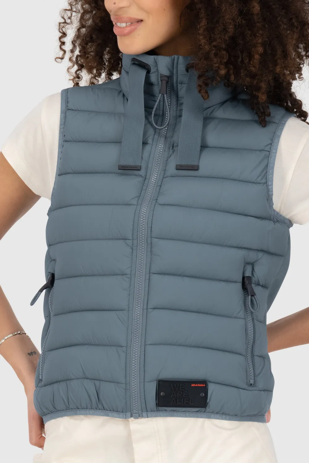 Alife & Kickin RujaAK A Weste Damen Hellblau Stepp