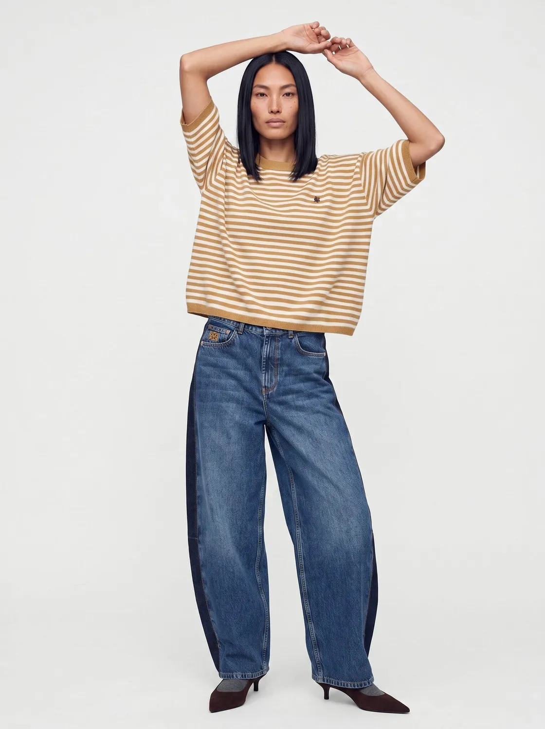 Mos Mosh MMHPoetic Stripe Strickpullover Streifen Wolle
