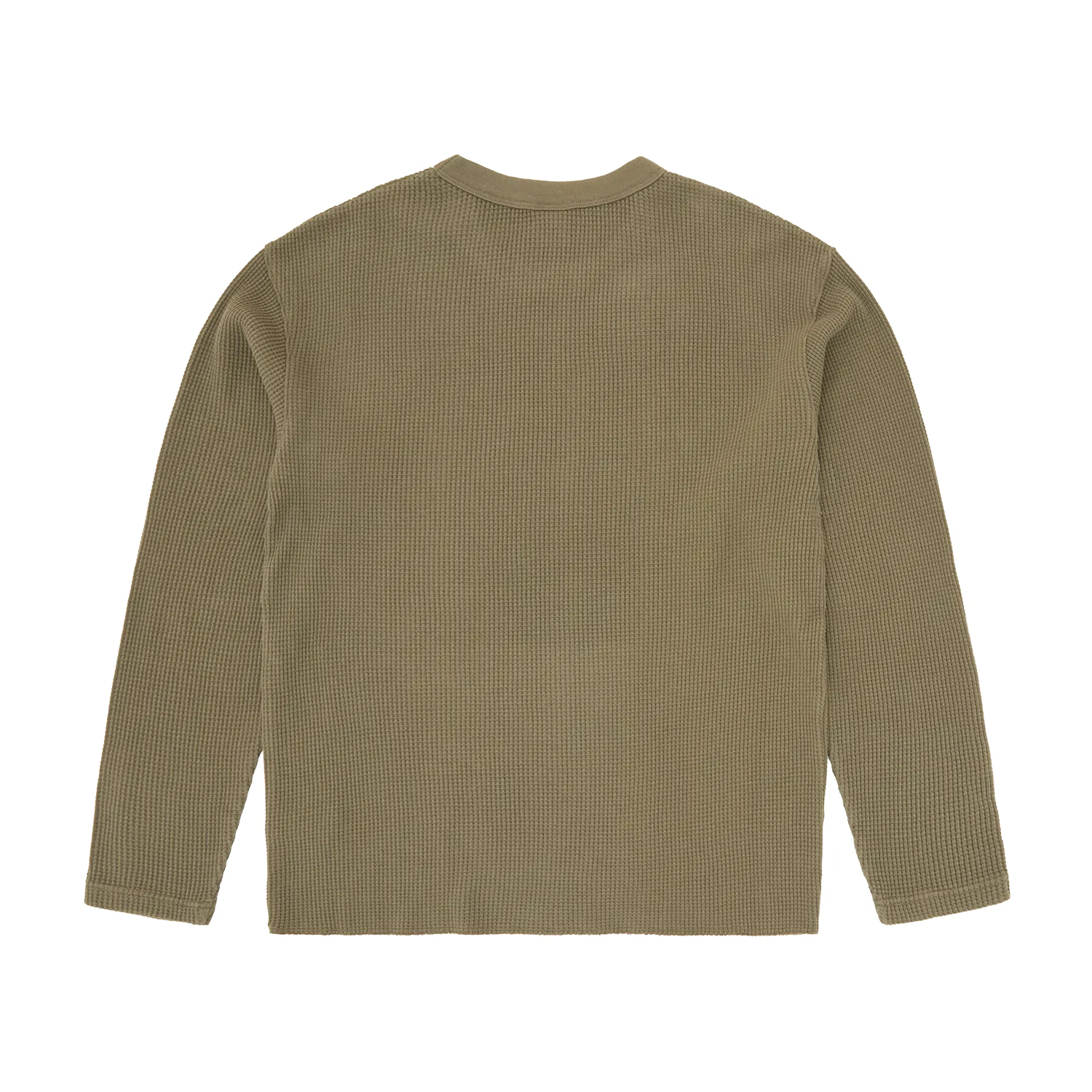 Corteiz Island Waffle Thermal Olive Longsleeve