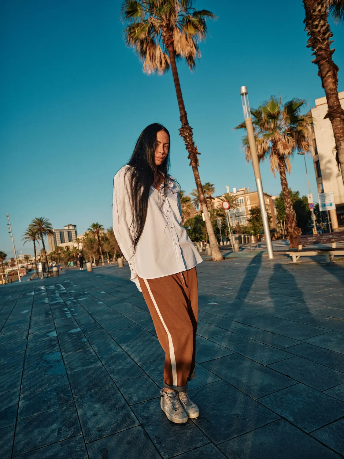 Mos Mosh MMH Master Base Shirt White oversized