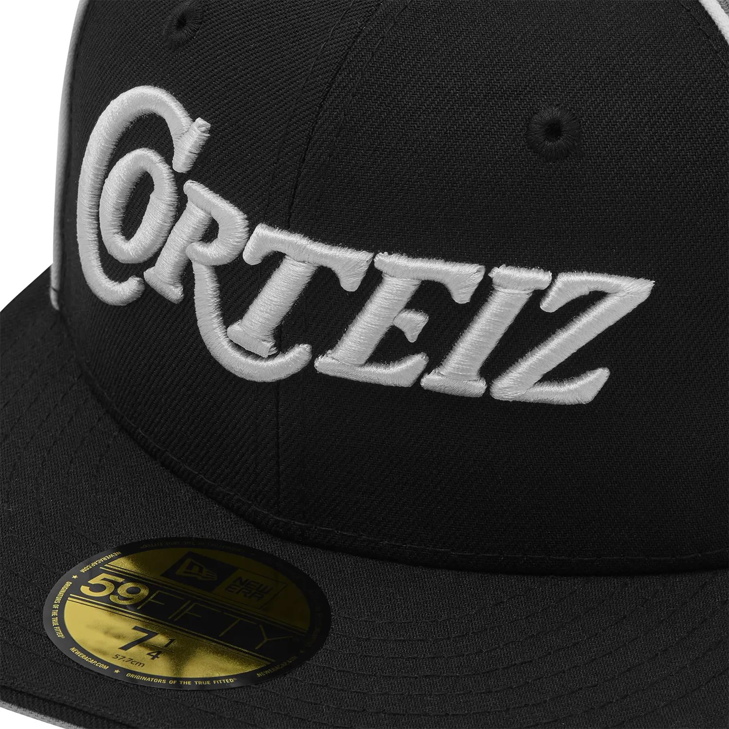 Corteiz Pirate Radio New Era Fitted Cap Schwarz Grau