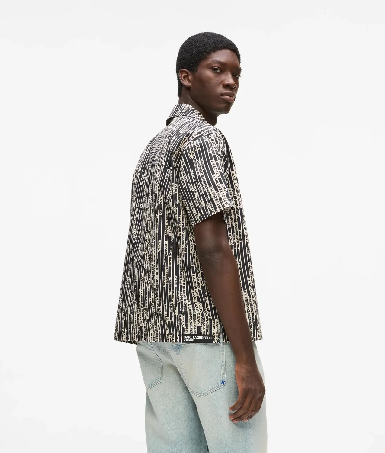 Karl Lagerfeld KL Jeans Kurzarmhemd Logoprint