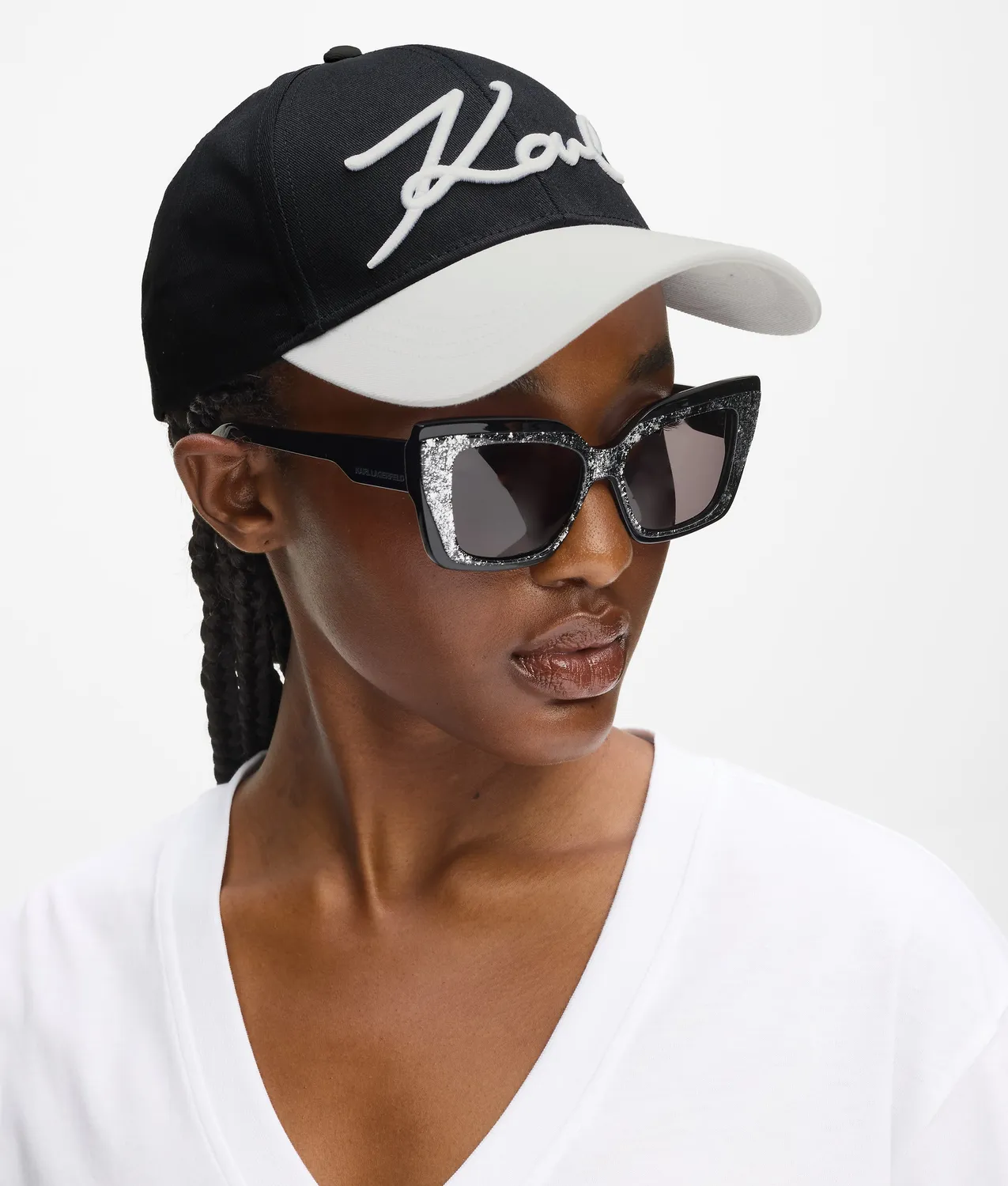 Karl Lagerfeld Eyewear K/Signature Cap Kontrastschirm