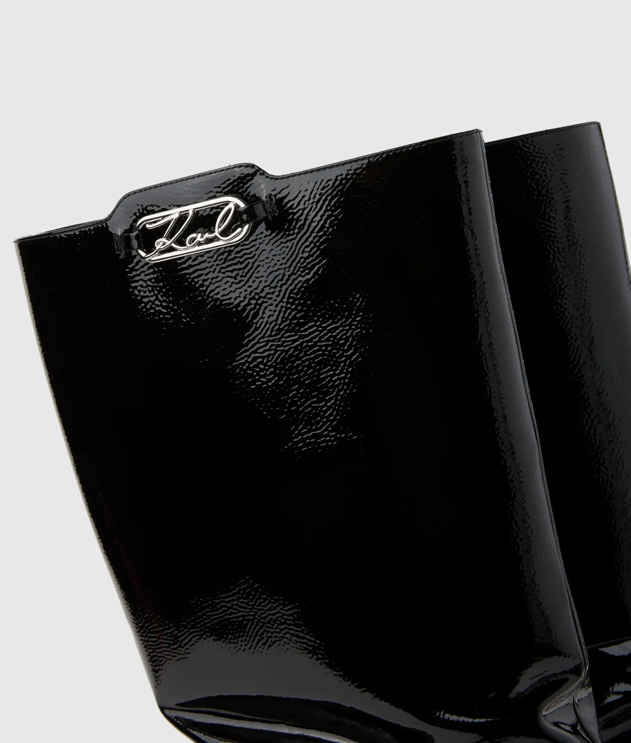 Karl Lagerfeld Klarice Slouch High Boots Leder Stiletto