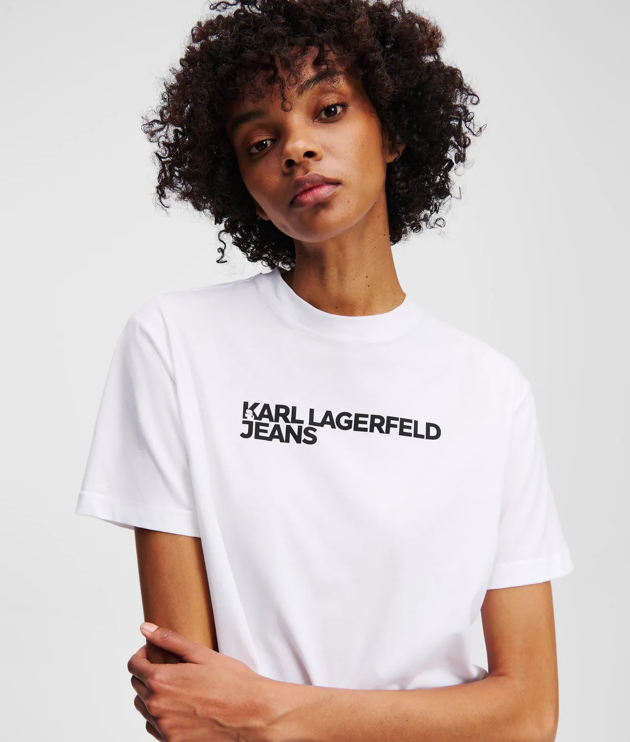 Karl Lagerfeld Jeans Logo T-Shirt Bio-Baumwolle