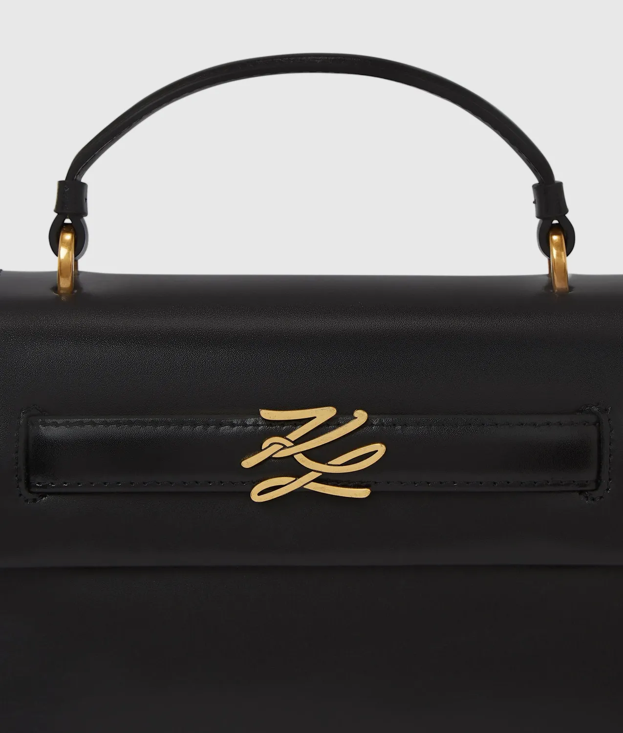 Karl Lagerfeld K/Autograph Henkeltasche Leder schwarz