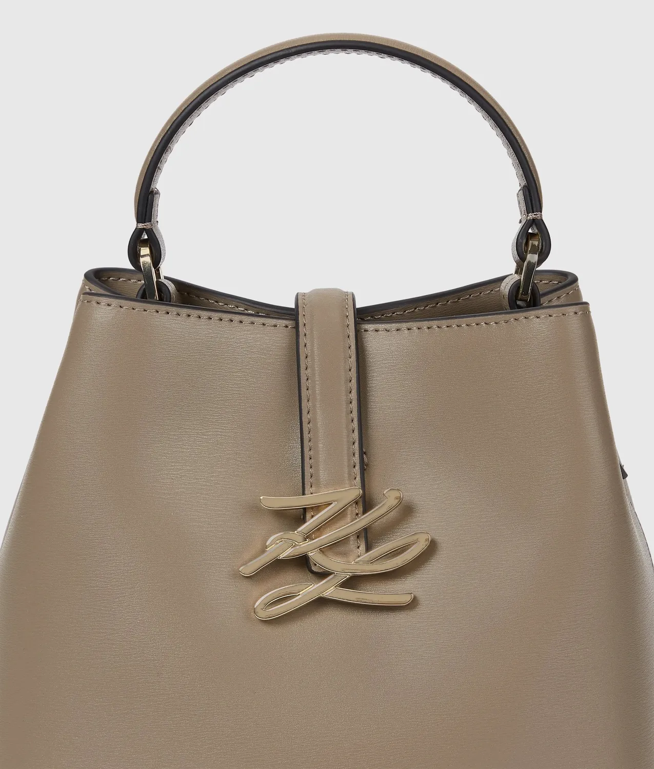 Karl Lagerfeld K/Autograph Drop Bucket Bag Klein Leder