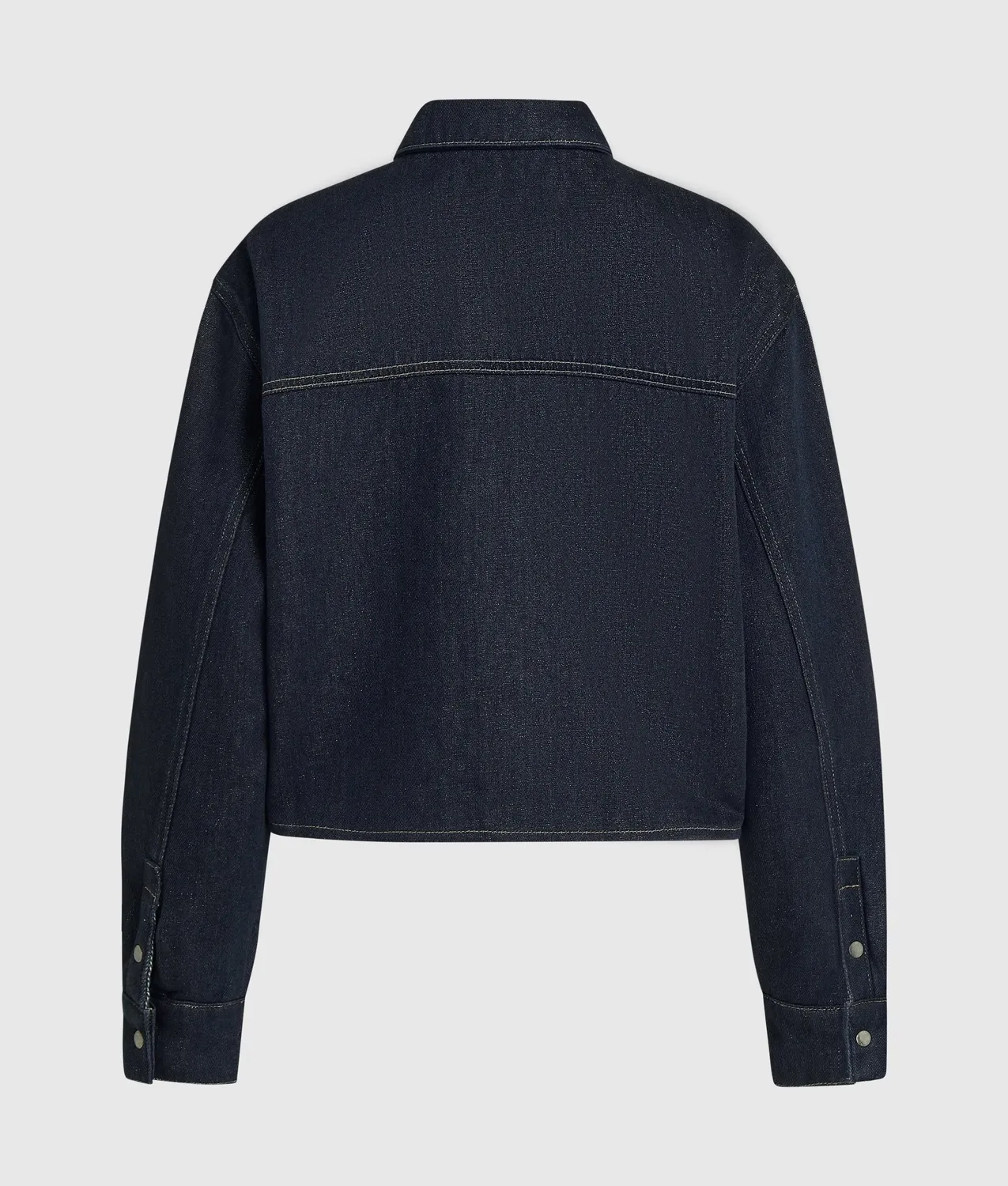 Karl Lagerfeld Jeans Boxy Jeanshemd Glitzer Druckknöpfe