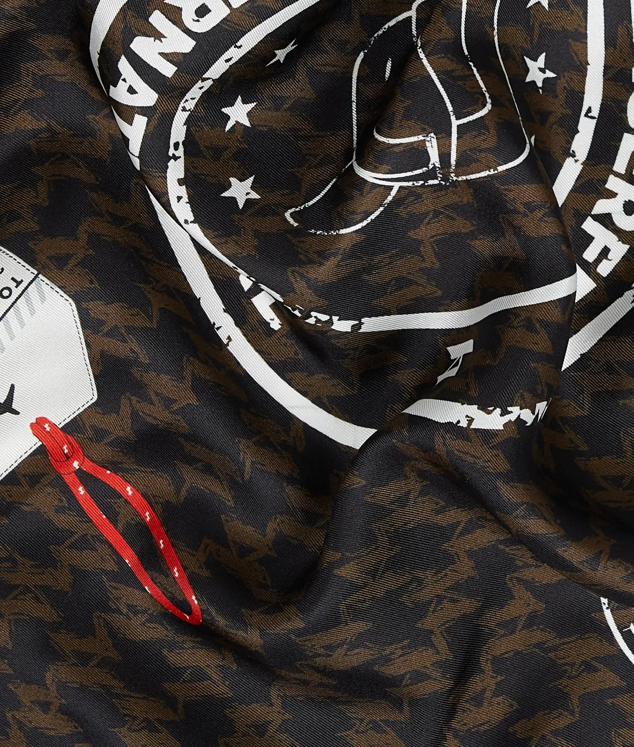 Karl Lagerfeld Ikon Monogram Seidenschal One Size