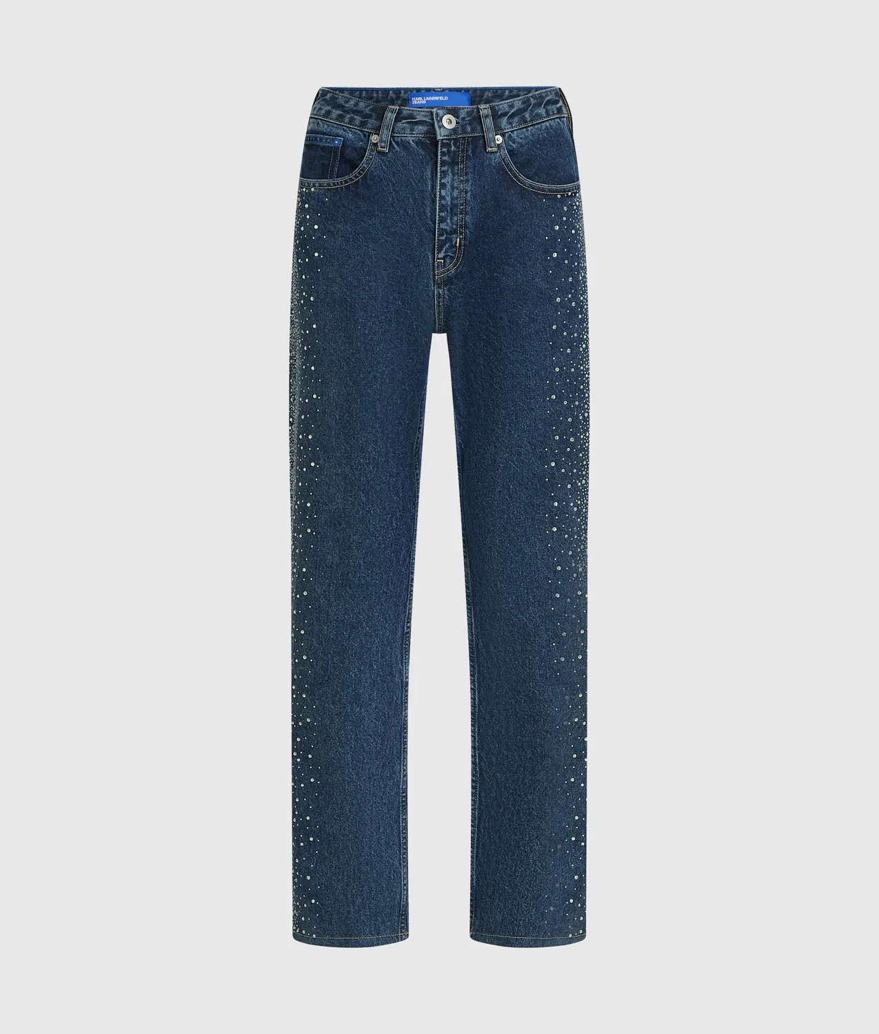 Karl Lagerfeld KL Jeans Rhinestone High-Rise Jeans W28 L30 Strass