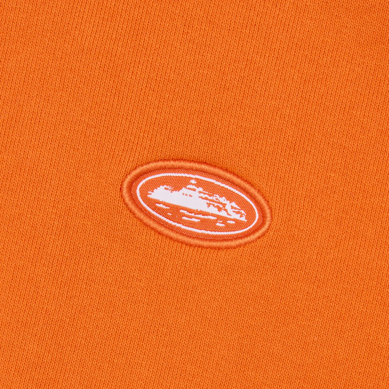 Corteiz Mini Island Crewneck Orange 440GSM Boxy