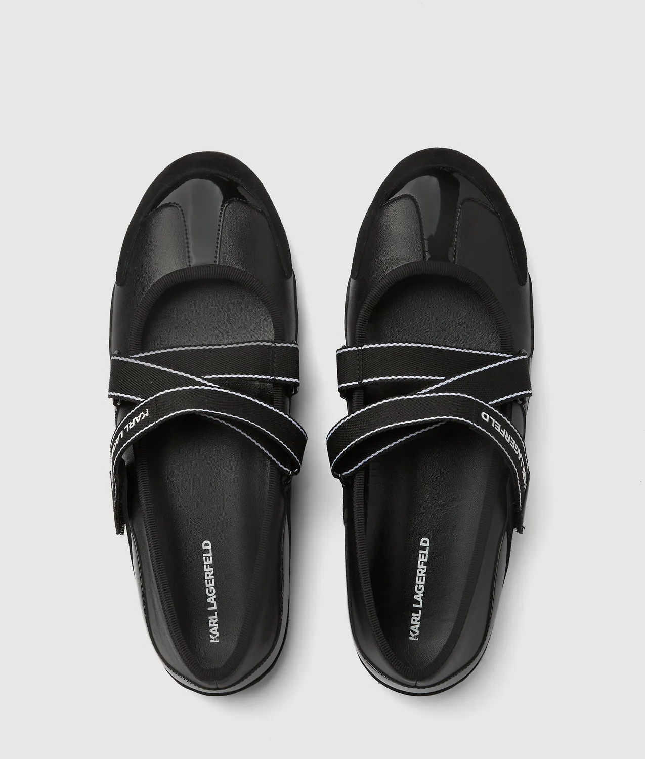 Karl Lagerfeld Altia Kross Ballerinas Leder metallic