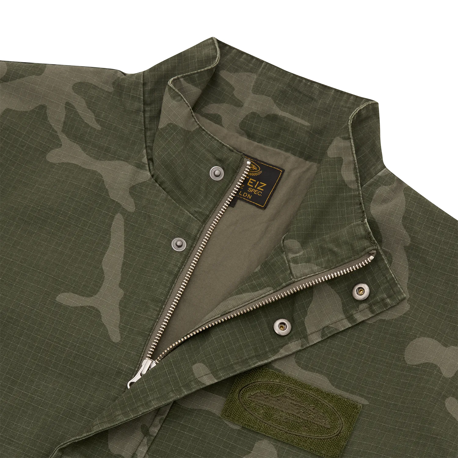 Corteiz Guerillaz Jacke Green Camo Ripstop