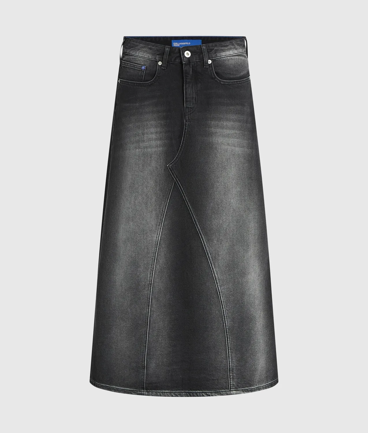 Karl Lagerfeld Denim Maxi-Rock Jeansrock Größe S