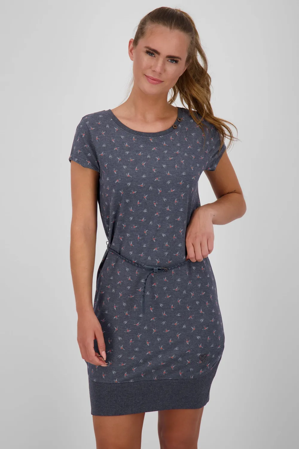 Alife & Kickin CocoAK Dress Dunkelblau Damen Jerseykleid