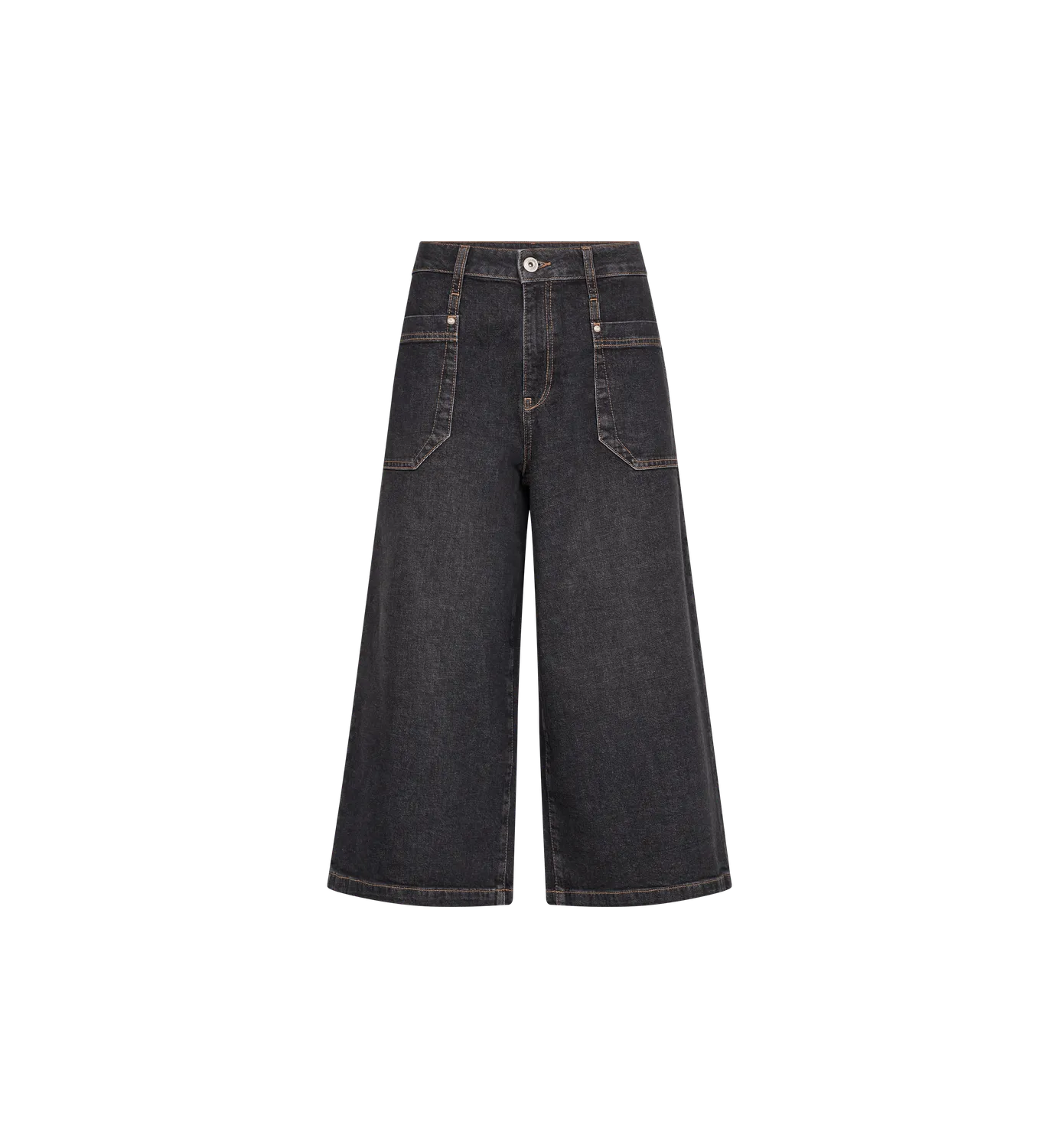 Mos Mosh Juventus Culotte Jeans schwarz High Waist