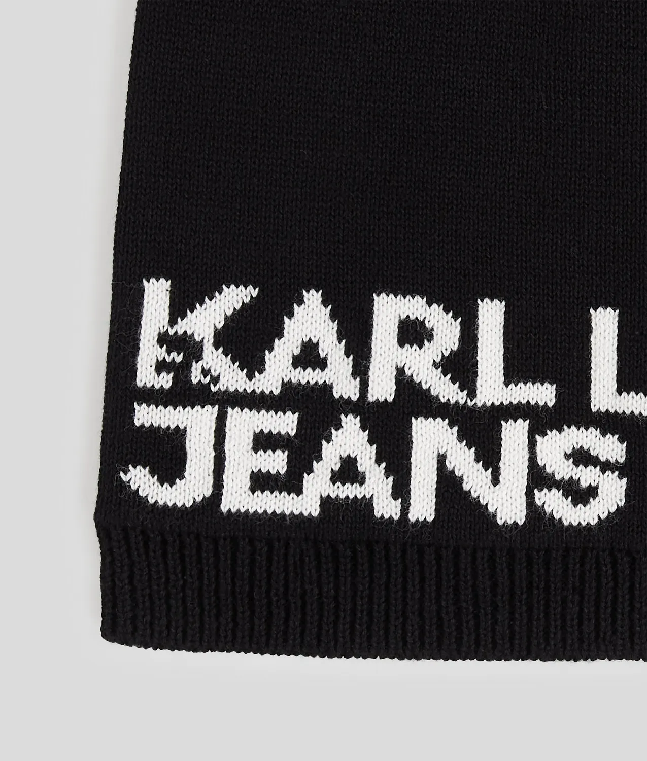 Karl Lagerfeld Jeans Logo Beanie Mütze gestrickt