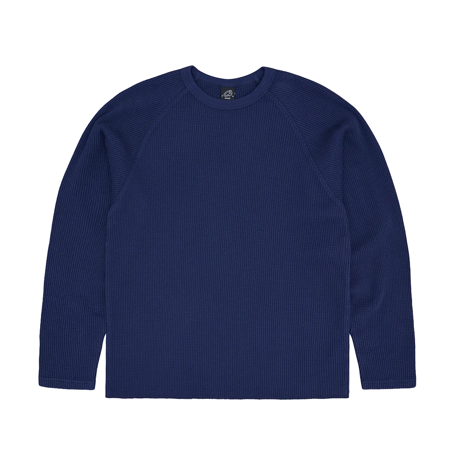 Corteiz Wings Waffle Thermoshirt Navy 370GSM