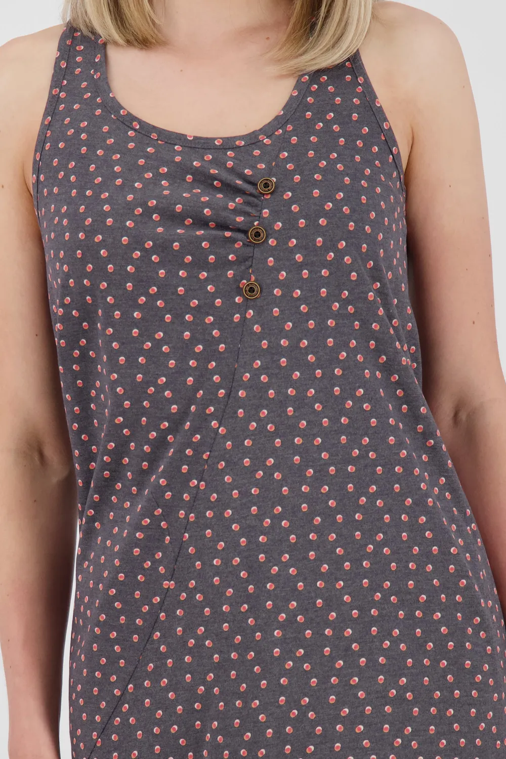 Alife & Kickin CameronAK B Kleid Grau gemustert
