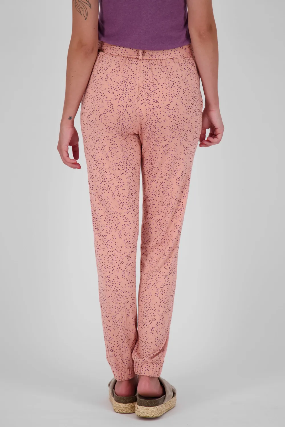 Alife & Kickin AliceAK B Stoffhose rosa Alloverprint