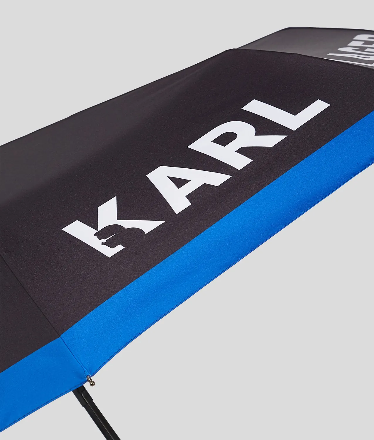 Karl Lagerfeld Logo Regenschirm automatisch schwarz Einheitsgröße