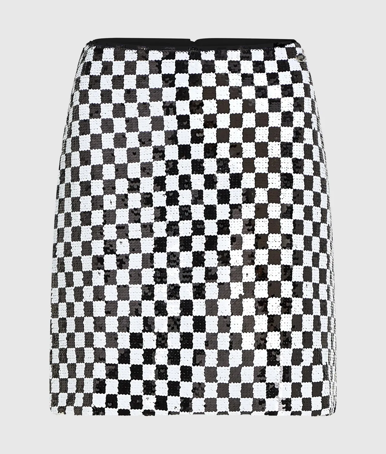 Karl Lagerfeld Checkerboard Pailletten Minirock