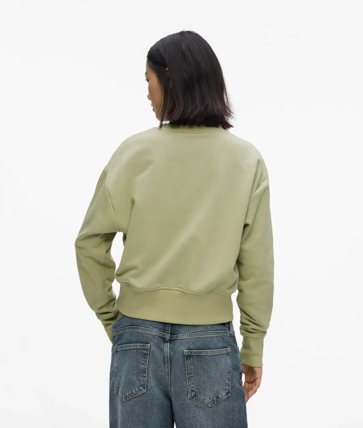 Karl Lagerfeld Jeans Monogram Sweatshirt Crew-Neck schwarz