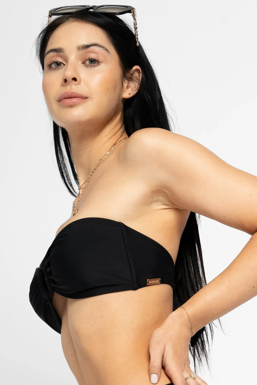 Alife & Kickin KandyAK A Bikini Top Schwarz trägerlos