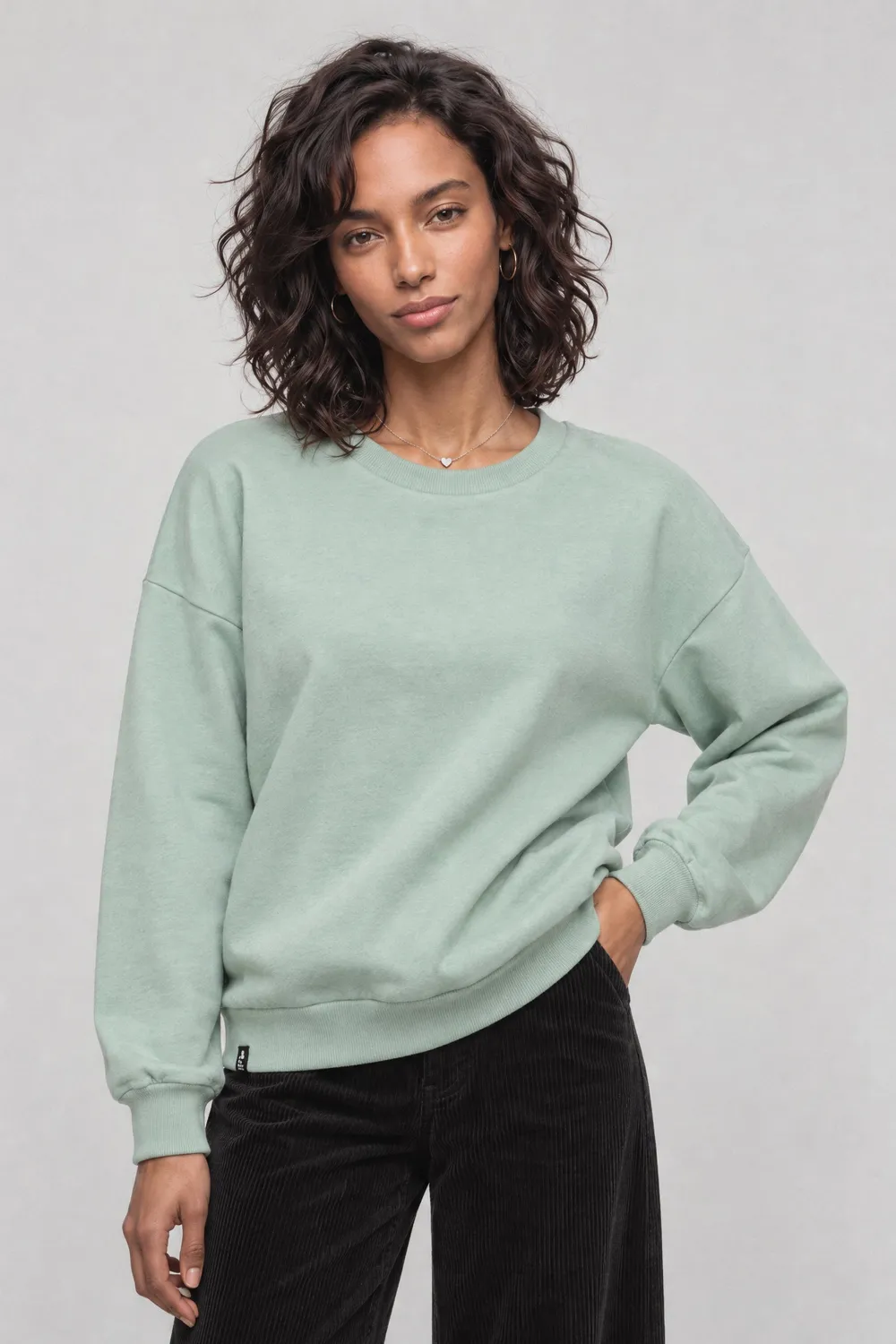 Alife & Kickin ElsaAK P Sweatshirt Hellgrün Crewneck