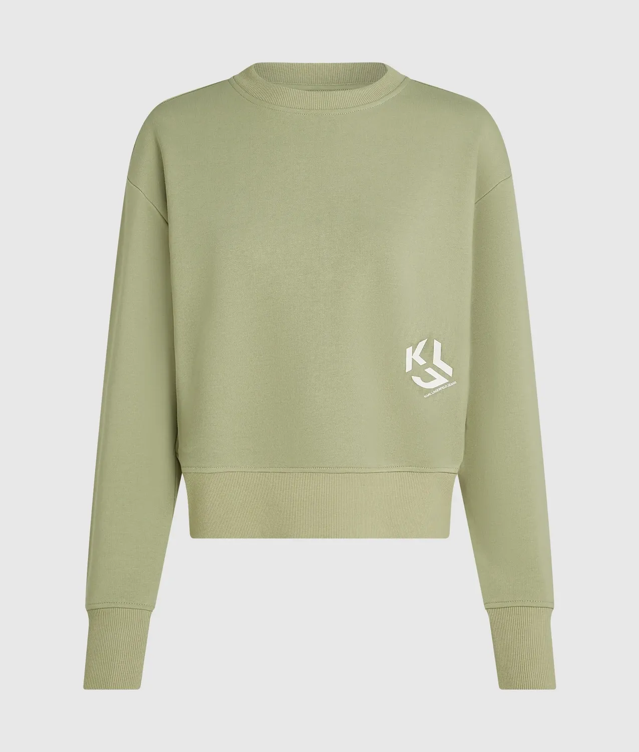 Karl Lagerfeld Jeans Monogram Sweatshirt Crew-Neck schwarz