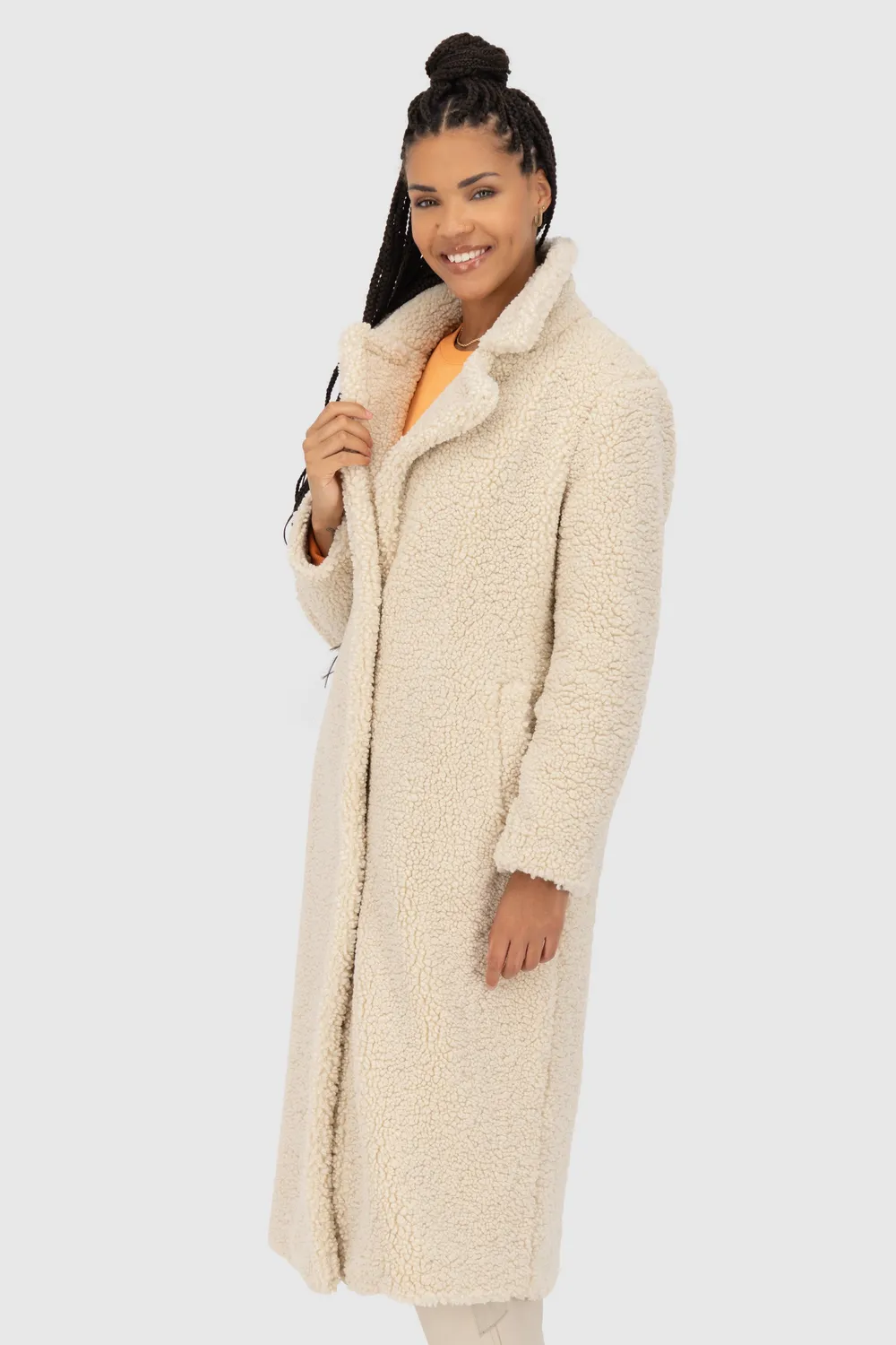 Alife & Kickin HariAK A Teddy Mantel Beige Damen
