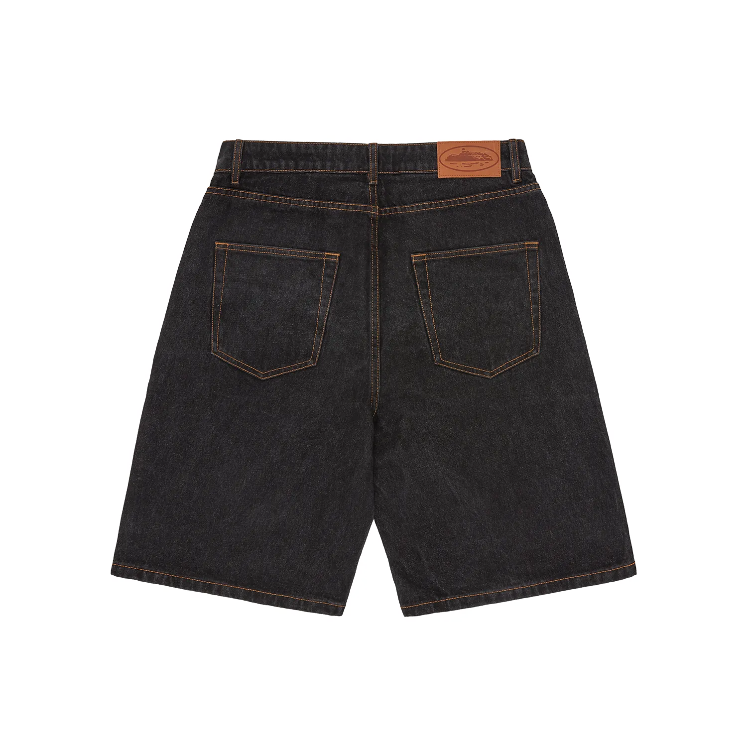Corteiz Island Denim Shorts Washed Black gerade