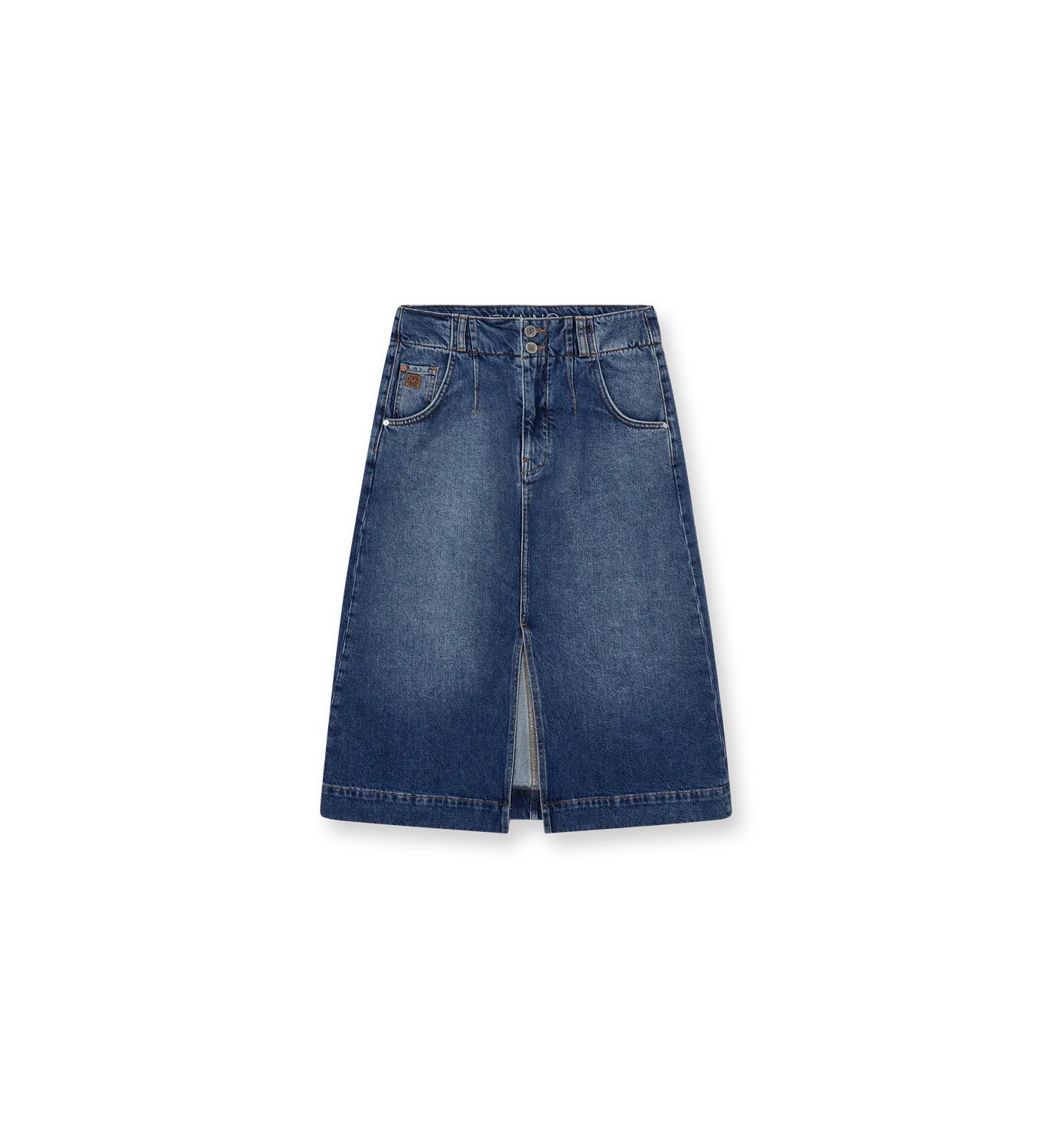 Mos Mosh MMHNoble Loop Skirt Jeansrock blau knielang