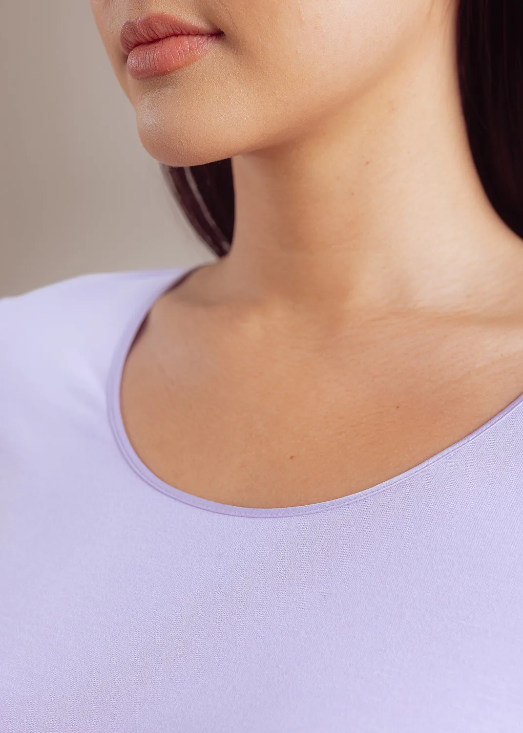 Senatex Langarmshirt Bambus-Viskose Lilac