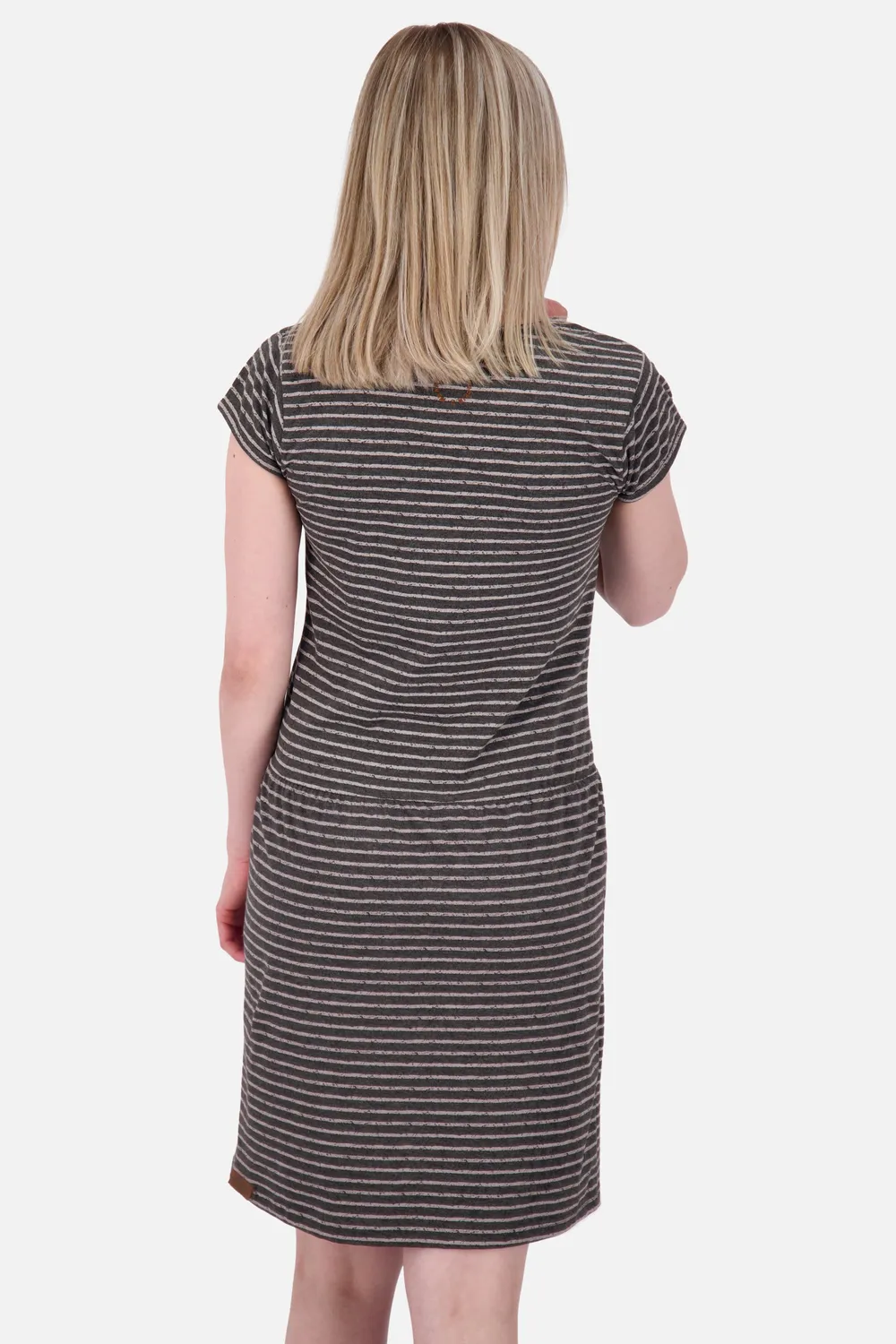 Alife & Kickin ShannaAK Z Kleid Schwarz Gestreift Jersey