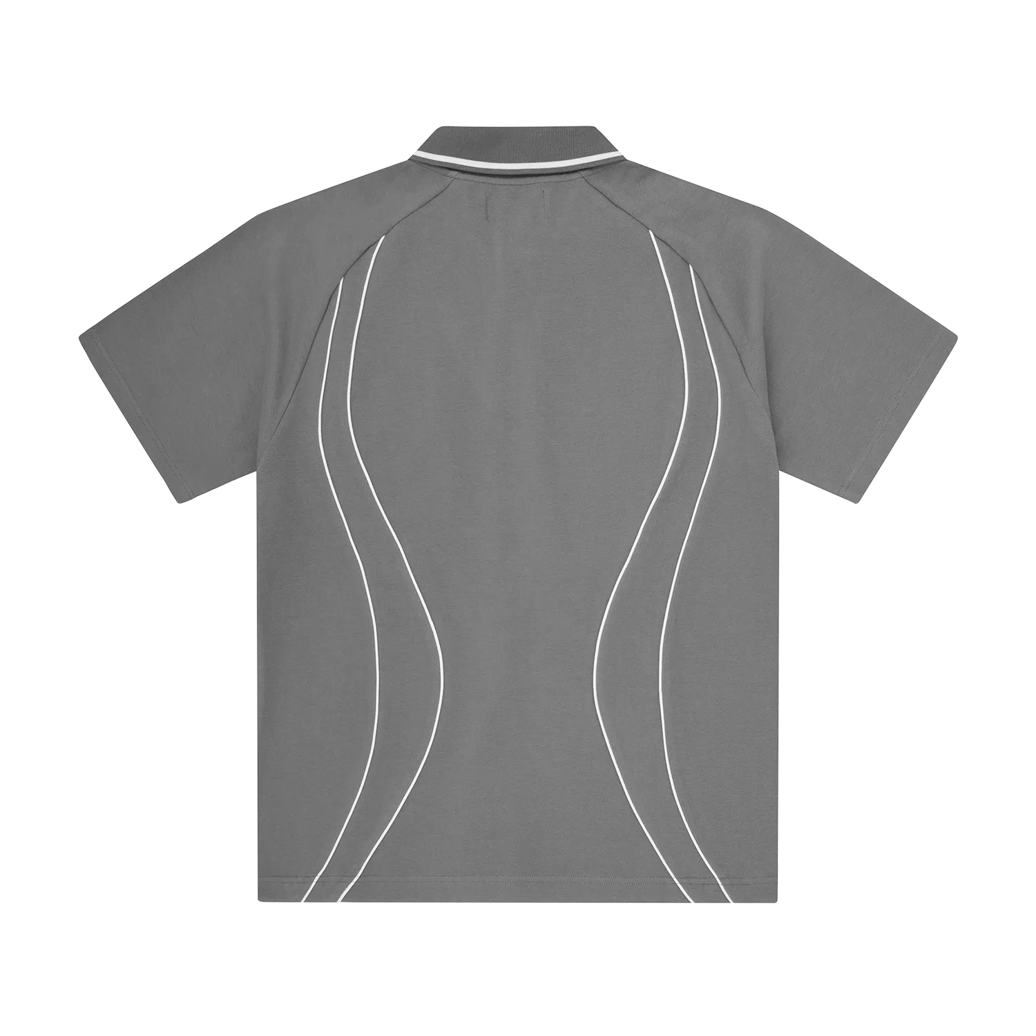 Corteiz Island Pique Poloshirt Grey Paspel