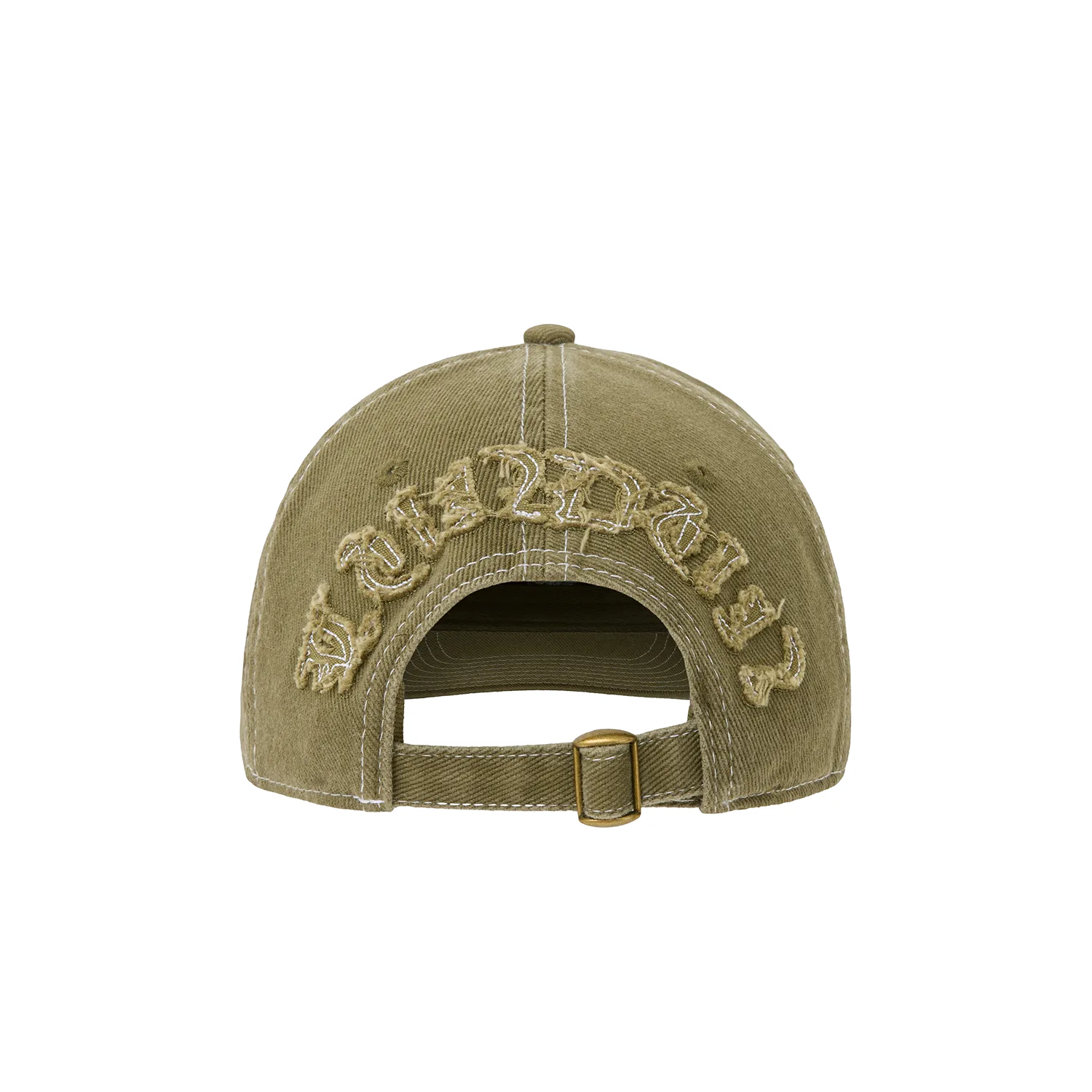 Corteiz Diplomatic Cap Olive mit Kontrastnaht
