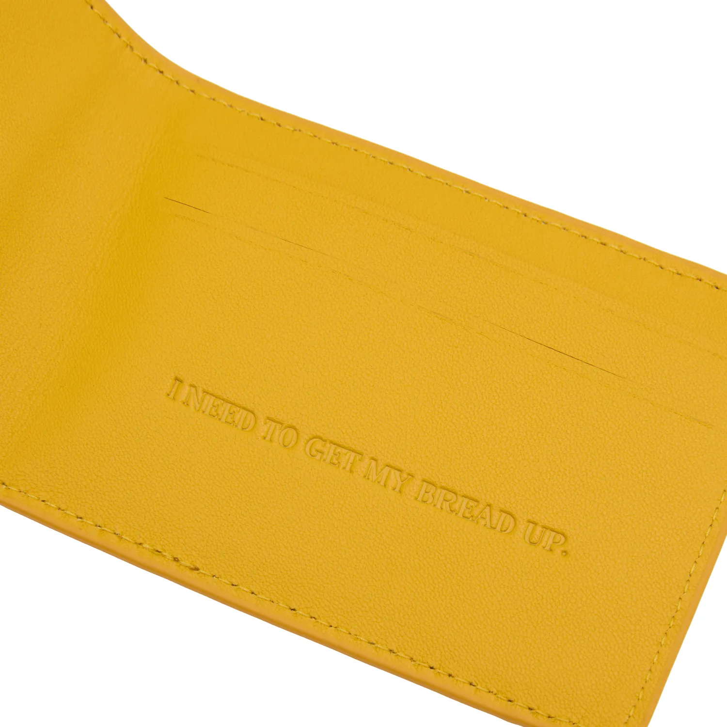 Corteiz Island Leather Card Holder Kartenetui gelb RFID