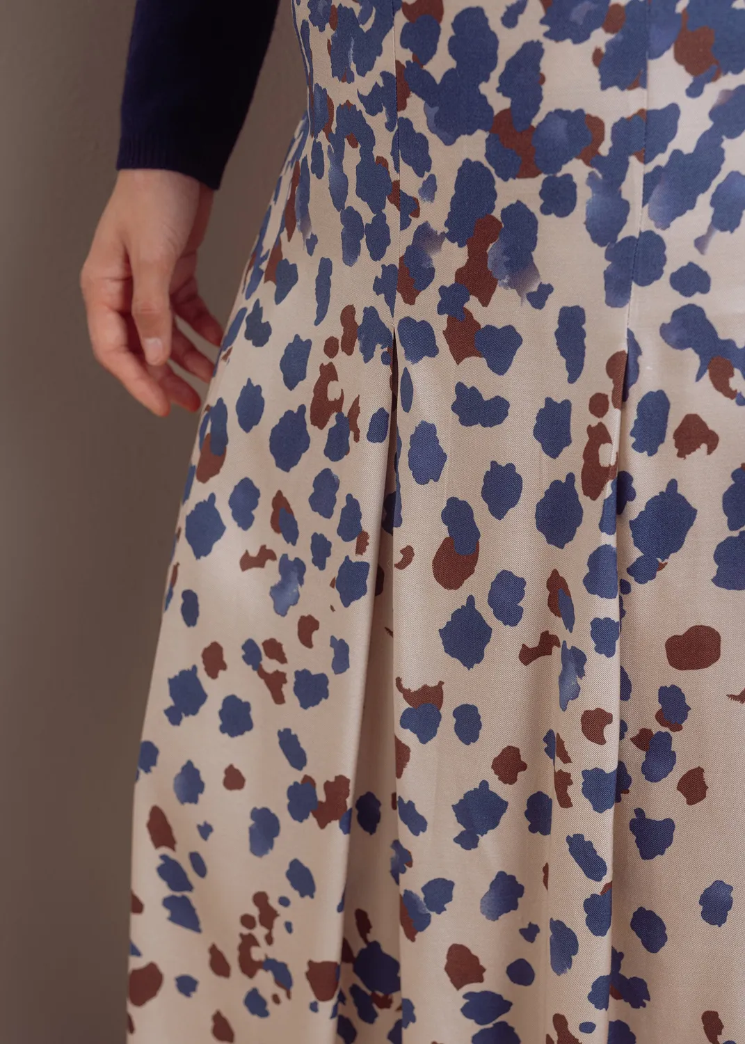 Senatex Leo-Print Rock Denim Dot Multicolor Viskose
