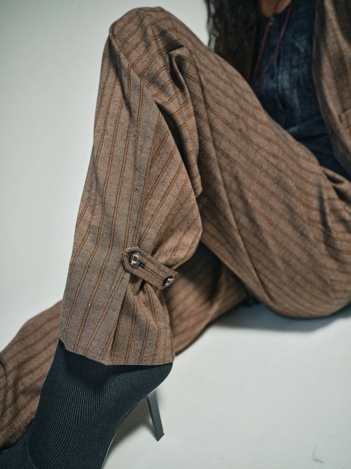 Mos Mosh MMHWell Striped Pant Hose Demitasse Boyfriend-Fit