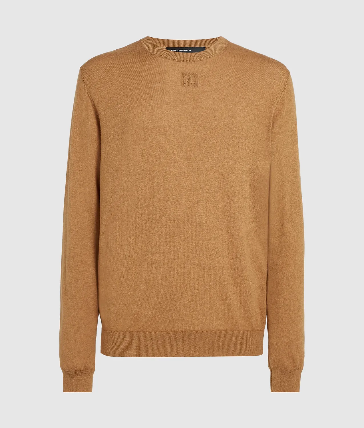 Karl Lagerfeld Crewneck Strickpullover mit Monogramm