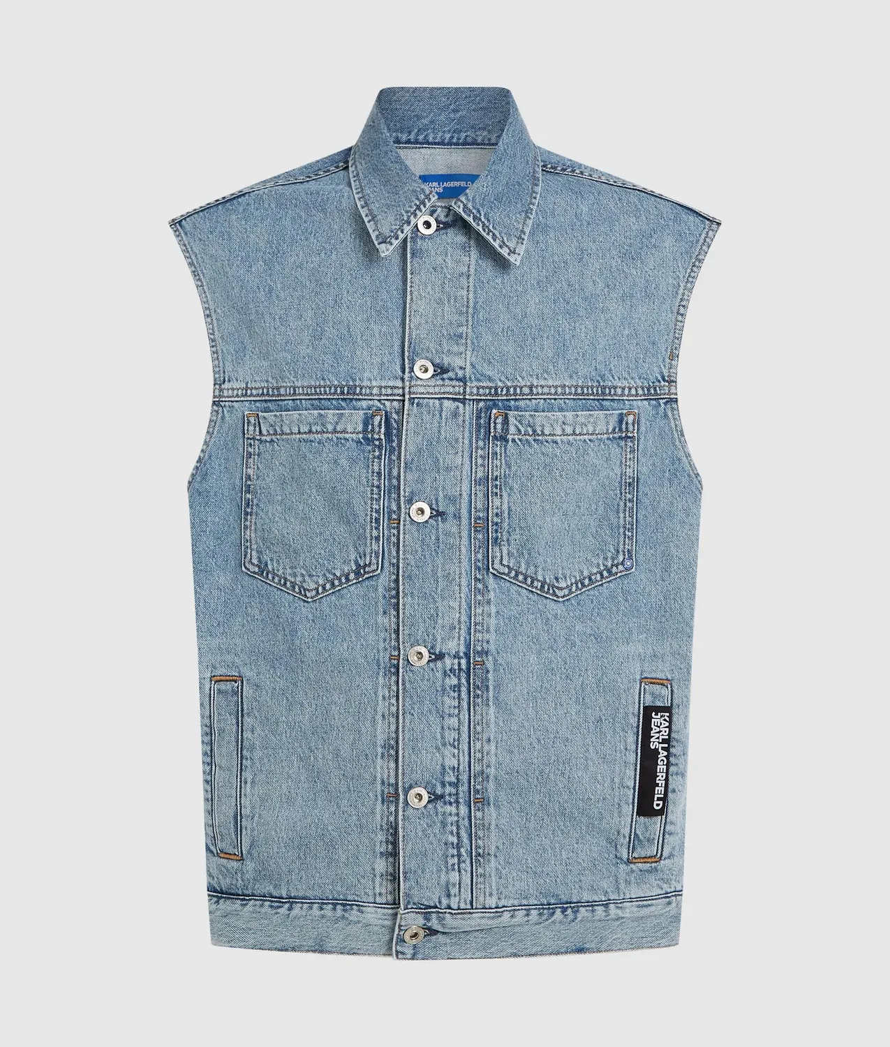 Karl Lagerfeld Jeans Denim-Weste Relaxed Gr. L